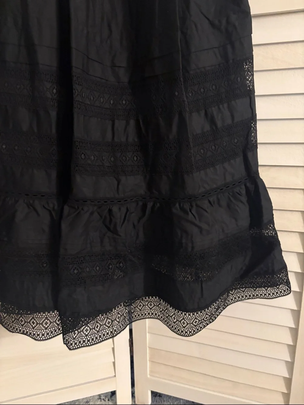 torrid Black Midi Dress with Lace Hem - Picture 3 of 6